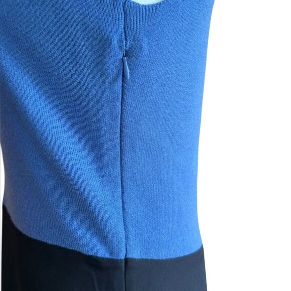 Ann Taylor Midi Dress Blue Navy Color Block Women’s Size Small NEW With Tags - Picture 6 of 11